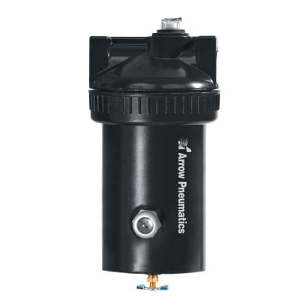 Arrow Pneumatics Arrow Pneumatics F508-08W, Coalescing/Oil Filter, 1" NPT, Metal Bowl, 0.3 Micron, 150 CFM, 250 PSI F508-08W